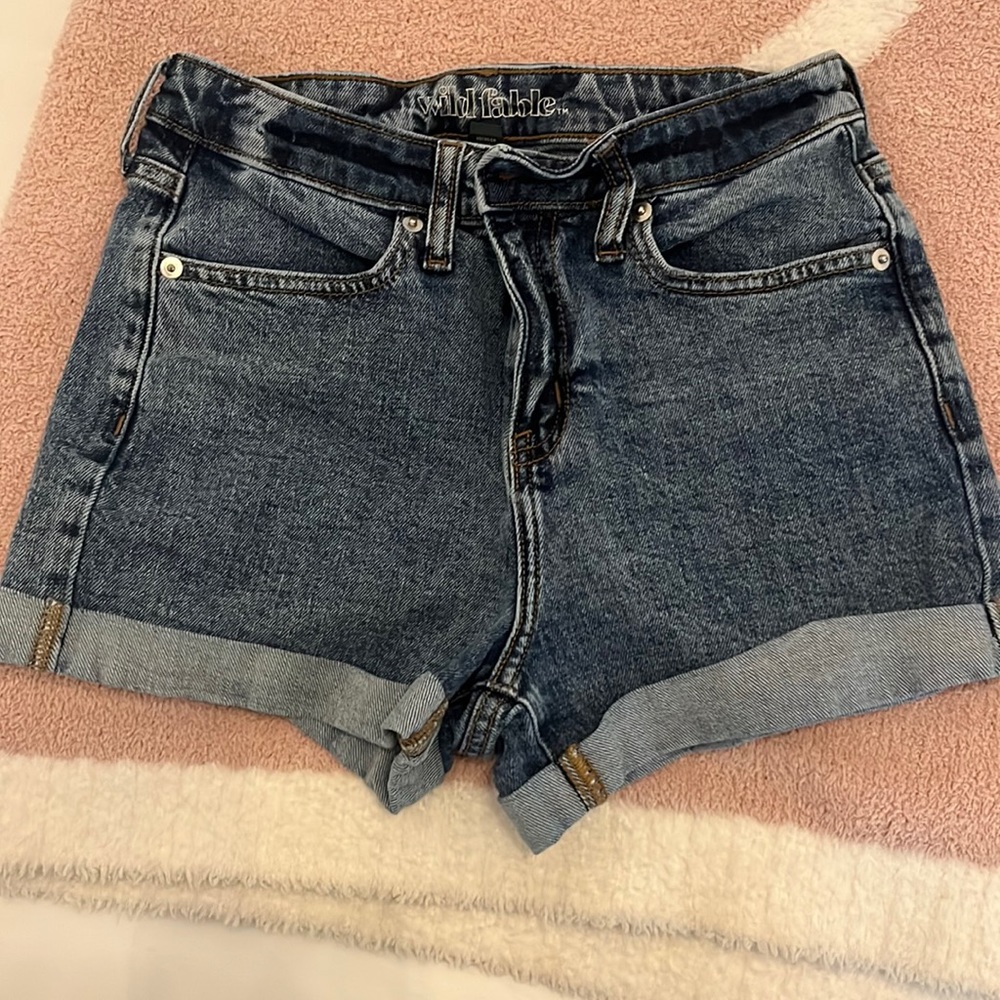Denim shorts